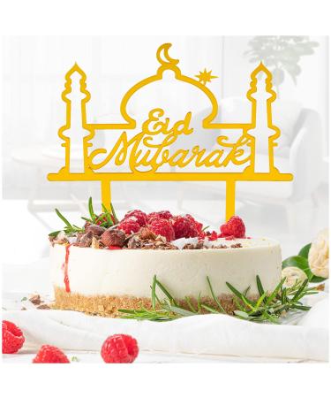 Eid Mubarak Cake Topper Ramadan for Hajj Mubarak Cake Decorations
