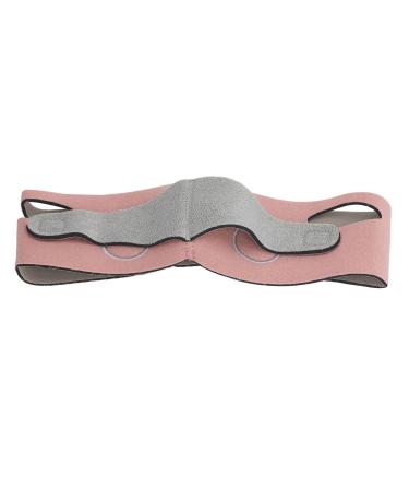 Facial Slimming Strap V Shaped Breathable Soft Face Lifting Belt Bandage Pink M Size