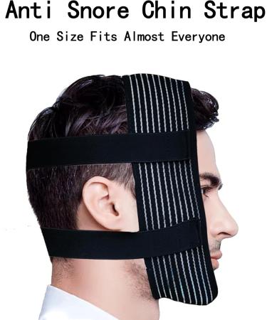 2Pcs Adjustable Anti Snore Chin Strap - Effective Snoring Solution for Men & Women - Flexible Head Band for Better Sleep - Buy Online on GoSupps.com