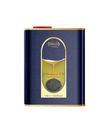 Hemani Black Seed Oil 1000ml - Pure Premium Cold Pressed Nigella Sativa Black Cumin Oil for Digestive Health Brain Function Immune System Support. Natural Source of Thymoquinone - Buy Online on GoSupps.com