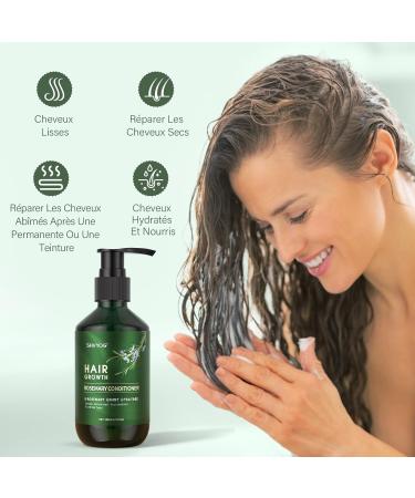 Rosemary Shampoo and Conditioner Set Rosemary Hair Growth Oil with Biotin and Mint Organic Rosemary Anti-Hair Loss Shampoo and Conditioner Scalp Care 200ml*2+30ml - Buy Online on GoSupps.com