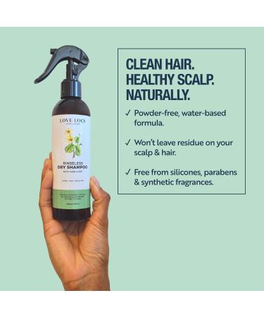Rinseless Dry Shampoo for Locs | Vegan No Rinse Scalp Cleanser for Dreads Braids & Sisterlocks | Waterless Workout Hair Care - Buy Online on GoSupps.com