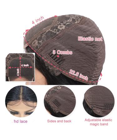 14 Body Wave Lace Front Bob Wig - Brazilian Virgin Human Hair - HD Lace Closure - Pre Plucked - Natural Black Color - 14 Inch (Full & Soft) - Buy Online on GoSupps.com