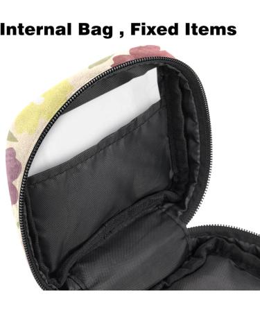 Menstrual Bag Zipper - Colorful Flowers Tampon & Napkin Pouch for Women & Girls | International Shipping Available - Buy Online on GoSupps.com