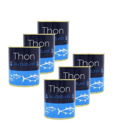 Set of 6 Natural Whole Tuna 800 g Box