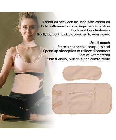 Castor Oil Hip Pocket & Reusable Bio Packs for Liver Detox | Washable Castor Oil Wraps for Optimal Support - Buy Online on GoSupps.com