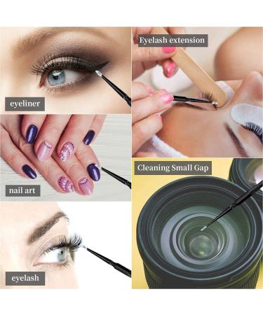 Canvalite 300 Pcs Disposable Mascara Wands, Lip Wands & Micro Applicators Set - 100 Pcs Each of Eyelash Brushes, Lipstick Wands & Makeup Brushes in Black - Buy Online on GoSupps.com