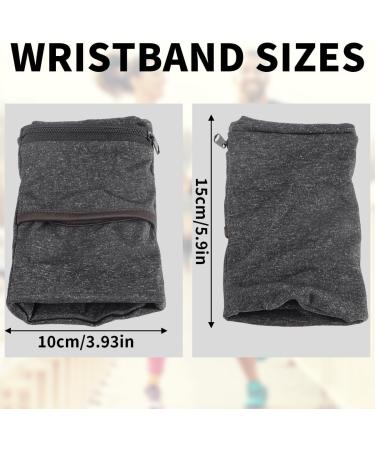 Buy Sports Wrist Bag Sweat-Absorbing Bracelet with Zipper for Running Walking Jogging & Yoga | International Shipping - Buy Online on GoSupps.com