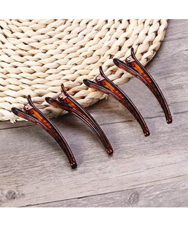 12-Piece Oval Alligator Hair Clips Set - Cross Ducking Beak Irregular Hairpins for Stylish Hair Fixing - Buy Online on GoSupps.com