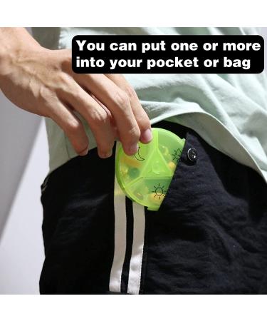 7-Day Portable Travel Pill Dispenser and Reminder Box | Detachable & Easy-to-Carry Pill Organizer for Vitamins and Medications (3 Times a Day) - Buy Online on GoSupps.com