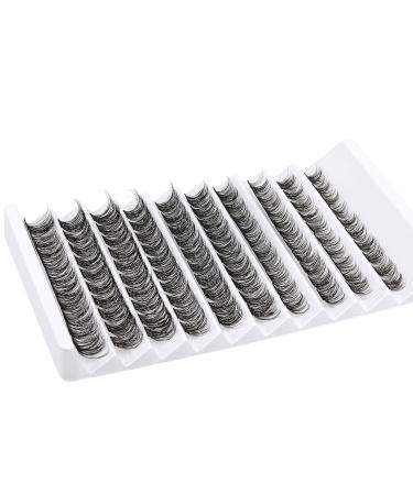 D Curl Wispy Cluster Lashes - 100 Pcs 10-16mm Mixed Length Individual Eyelash Extensions | DIY Lashes at Home - Buy Online on GoSupps.com