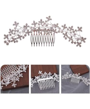 Healeved Rhinestone Alloy Hair Comb Wedding Rhinestone Hair Comb Flower Hairpin Bridal Headpiece Accessories Bridal Headpieces Bride Hair Comb Wedding Hair Comb Wedding Headpiece for Bride - Buy Online on GoSupps.com