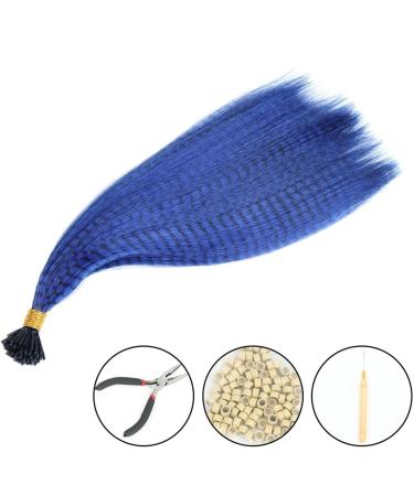 Feather Hair Extension Kit Colored Strands for Hair Feather Extension Synthetic Hairpiece Fake Hair Line Feather Hair Extensions (Color : Suit 9 Size : 16inches) 16inches Suit 9 - Buy Online on GoSupps.com