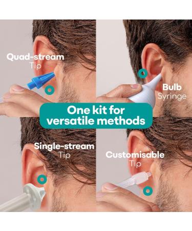Medi Grade All-in-One Ear Wax Removal Kit - 300ml Bottle & 10ml Olive Oil Drops for Easy Ear Cleaning & Wax Removal - Buy Online on GoSupps.com