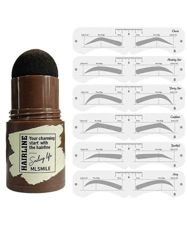 Chagoo 1 Step Eyebrow Stamp & Eyebrow Shaper Kit Waterproof Eyebrow Shaper for Women (Light Brown)