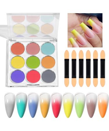 Poudre scintillante pour ongles | Finition miroir magique brillante 9 couleurs | Art d grad arc-en- D coration DIY pour femmes filles P ques Halloween No l CF01 - Buy Online on GoSupps.com