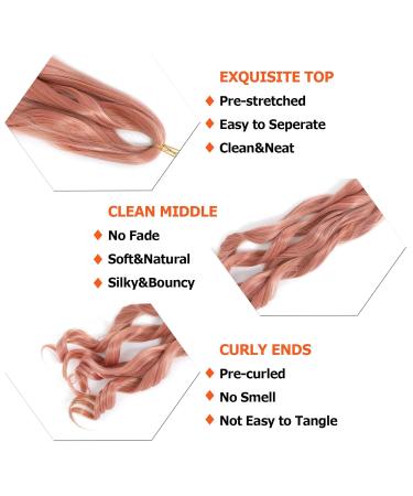 Dt Cheryl French Curls Braiding Hair - 8 Pack Pre-Stretched Loose Wave Extensions 24 Inch 75g/Pack Synthetic Curly Hair - Buy Online on GoSupps.com