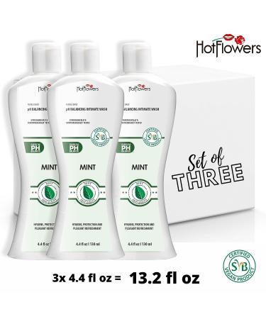 HOT FLOWERS Mint Feminine Wash 4.4 oz - pH Balanced Intimate Care for Women, Gynecologist Tested - Buy Online on GoSupps.com