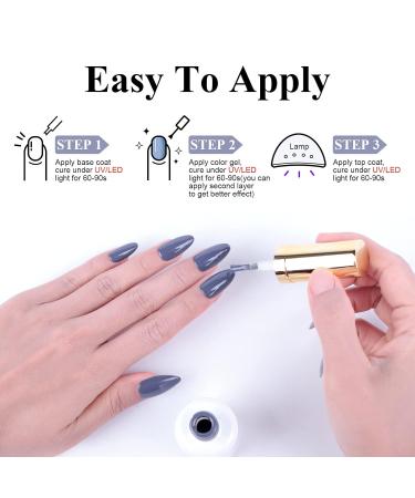 Imiti Lavender Gray Gel Nail Polish 15ml | Soak Off UV LED Lacquer | DIY Nail Art for Women & Girls - Buy Online on GoSupps.com
