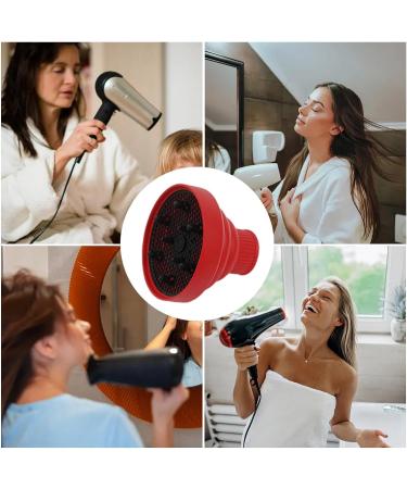 Ysvnlmjy Hair Dryer Hood | Foldable Silicone Blow Dryer Attachment Heat Resistant - Soft Blow Dryer Accessory Multifunctional Hair Styling Supplies for Girls Red - Buy Online on GoSupps.com