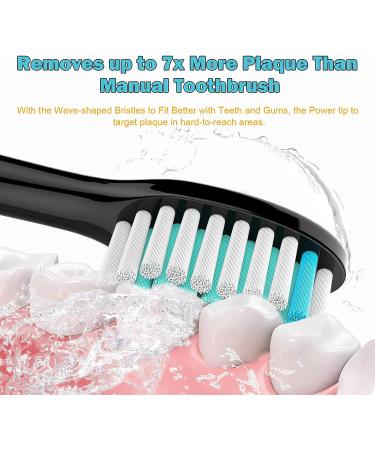 8-Pack Replacement Toothbrush Heads for Philips Sonicare HX6015/03 HX6053/64 - Compatible with 3rd Gen (2023 Release) - Black - Buy Online on GoSupps.com