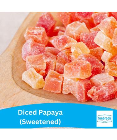 Diced Papaya Sweetened 100g by Fenbrook Organic - Buy Online on GoSupps.com