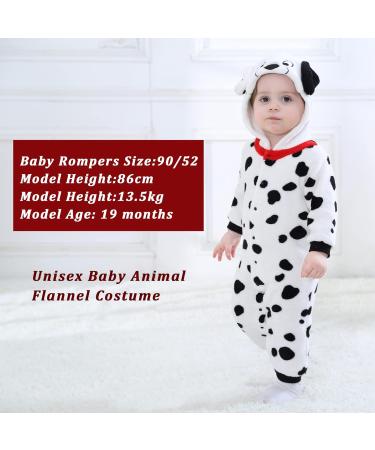 Doladola Dalmatian Baby Romper | Toddler Jumpsuit Newborn Outfit 0-3 Months - Buy Online on GoSupps.com