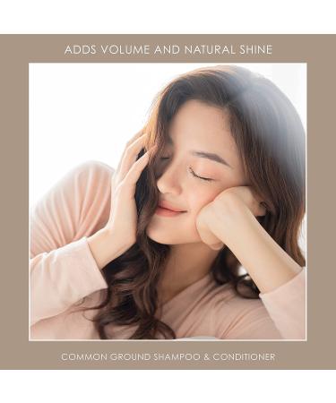 Common Ground Natural Shampoo & Conditioner Set - Organic, Vegan, Paraben & Cruelty Free - Adds Volume and Shine - Botanical Scent & Avocado Oil Extracts - 16.9 oz - Men & Women - Buy Online on GoSupps.com