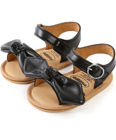RVROVIC Baby Sandals - Soft Anti-Slip Sole for Toddler First Walkers (12-18 Months, Black) - Buy Online on GoSupps.com