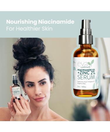 Niacinamide Serum for Face with Zinc, Hyaluronic Acid - Brighten, Minimize Pores, Reduce Oil, Fade Dark Spots - Anti-Aging Formula (2 oz) - Buy Online on GoSupps.com