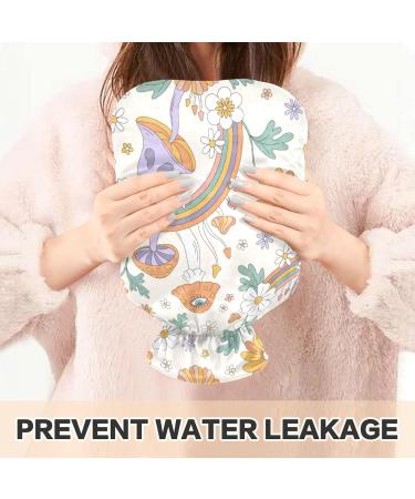 Naanle 2L Large Rainbow Heat Bottle with Cover - Transparent Bag for Pain Relief & Heat Therapy | Ideal for Bed Hands & Feet - Buy Online on GoSupps.com