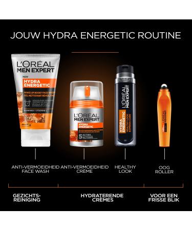 L'Oreal Men Expert Hydra Energetic Anti-Fatigue Moisturizing Lotion 1.6oz - Buy Online on GoSupps.com