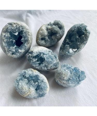 Room Decoration Natural Raw Rough Blue Celestite Crystal Cluster Geodes Stones (Size : 150-200g) - Buy Online on GoSupps.com