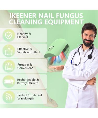 Ikeen Nail Fungus Treatment Device - Effective Onychomycosis Solution with Red & Blue Light Therapy | Painless & Fast Nail Health Improvement - Buy Online on GoSupps.com