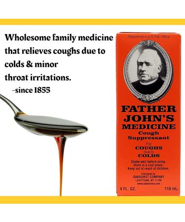Father Johns Medicine Cough Suppressant 4 Fl Oz (Pack of 3) - Buy Online on GoSupps.com