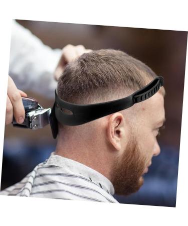 FRCOLOR mens headband tool headbands neckline shaving guide silicone haircut band adjustable hair cutting guide band for shaping mold template barber band arc Silica gel child Scissors 68x4.4cm Black - Buy Online on GoSupps.com