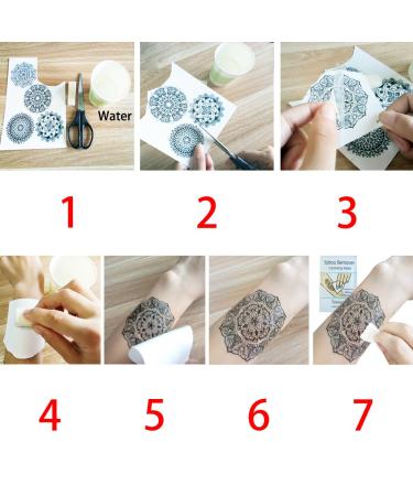 Glaryyears Mix Black Temporary Tattoos - Snake, Butterfly, Mermaid, Sun, Moon, Flowers Designs - Waterproof Body Art Stickers for Chest, Waist - 9 Sheets for Women, Men, Adults - Buy Online on GoSupps.com