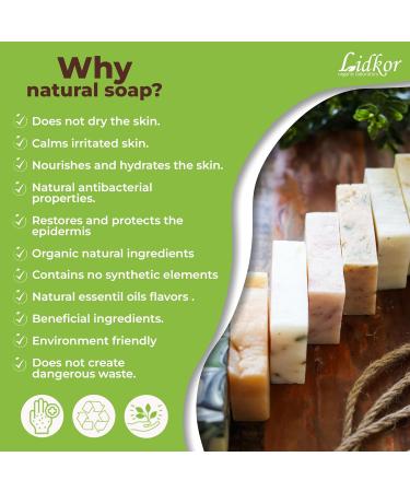  Lidkor Goat Milk Soap Handmade Soothing Effect 100g - Buy Online on GoSupps.com