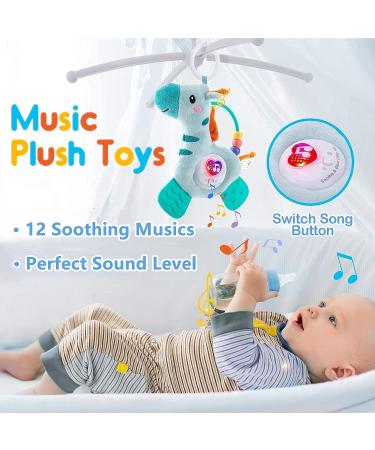 Musical Baby Teething Toy | Soft Light | BPA-Free | Washable Plush Infant Toy for Babies 0-12 Months | Sensory Toy | Perfect Baby Gifts - Giraffe - Buy Online on GoSupps.com