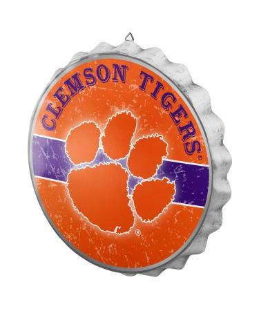 Forever Collectibles Clemson Tigers NCAA Bottle Cap Wall Sign