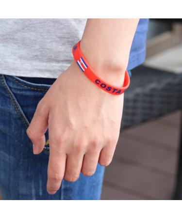 LUOEM Silicone Wristband Rubber Bracelet - Fashion Sports Wristbands for Teens & Adults - Pack of 6 (Rica) | Shop Internationally - Buy Online on GoSupps.com