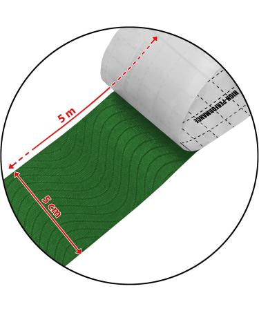 Buy BB Sport Kinesiology Tape 5 cm x 5 m - Elastic Waterproof Muscle Support Straps | Colorful Physio Tape Set with E-book & Brochure | International Shipping Available - Buy Online on GoSupps.com