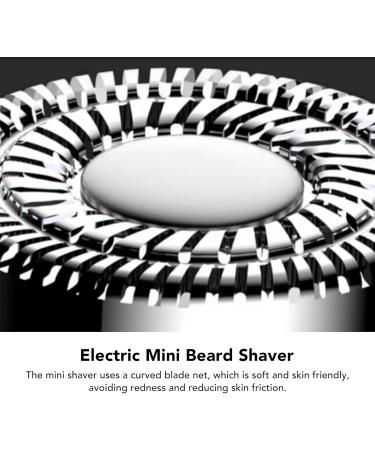 Electric Mini Beard Shaver - Zinc Alloy IPX7 Wet Dry Type C Charging 10300 RPM Clipper for Men - Black - Buy Online on GoSupps.com