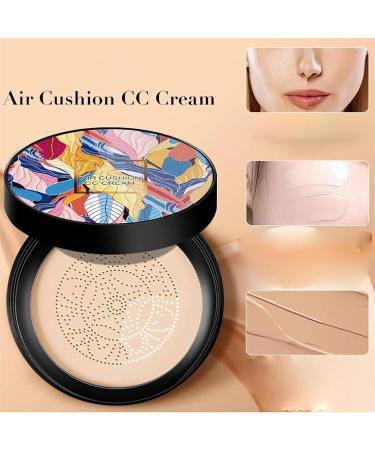 Byandbyair Makeup Indicativet Mushroom Head Air Cushion CC Cream 2024 New Mushroom Head Air Cushion CC Cream Waterproof Oil Control Moisturizing Face Concealer Cream Foundation (Natural 75mm) Natural 50 g (Pack of 2) - Buy Online on GoSupps.com