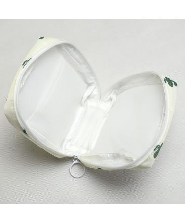 Luwigs Sanitary Napkin Storage Bag - Portable Menstrual Cup Pouch for Women, Girls - Feminine Menstruation Storage Bags - 5.1x5.1 Inch, Pack of 1, White - Buy Online on GoSupps.com