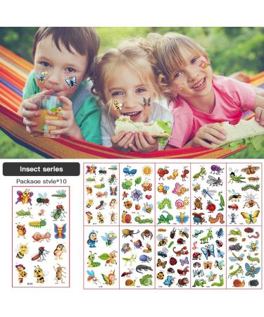 Jungle Animal, Insects, Sea Creatures Temporary Tattoos for Kids - 440pcs | Waterproof, Mixed Styles for Boys and Girls Group Activities - Buy Online on GoSupps.com