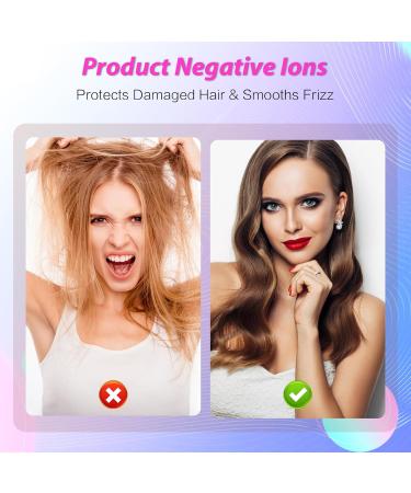 Rotating Curling Iron 1 1/4 Inch | Automatic Self-Rotating Hair Curler | Dual Voltage 30s Heat-Up for Medium/Long Hair | 430 F | Purple - Buy Online on GoSupps.com