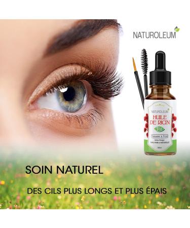 Organic Cold Pressed Castor Oil 50ml - Pure Natural Care for Hair Eyelashes Nails Skin & Beard | Almond Castor Oil - Buy Online on GoSupps.com