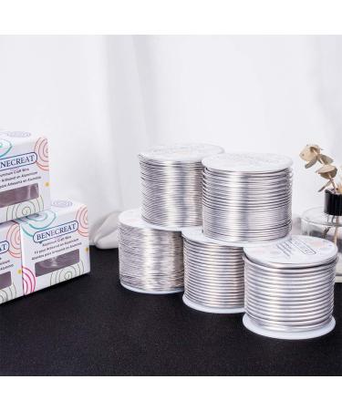 BENECREAT 20 Gauge 770FT Tarnish Resistant Aluminum Jewelry Craft Wire - Primary Color, Bendable Metal Wire for Sculpting, Beading, and Model Frames - Buy Online on GoSupps.com