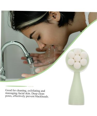  Didiseaon Facial Brush Facial Washer Manual Facial Brush Standing Facial Brush Manual Facial Brush Facial Pore Cleanser Plum Pattern Silica Gel - Buy Online on GoSupps.com
